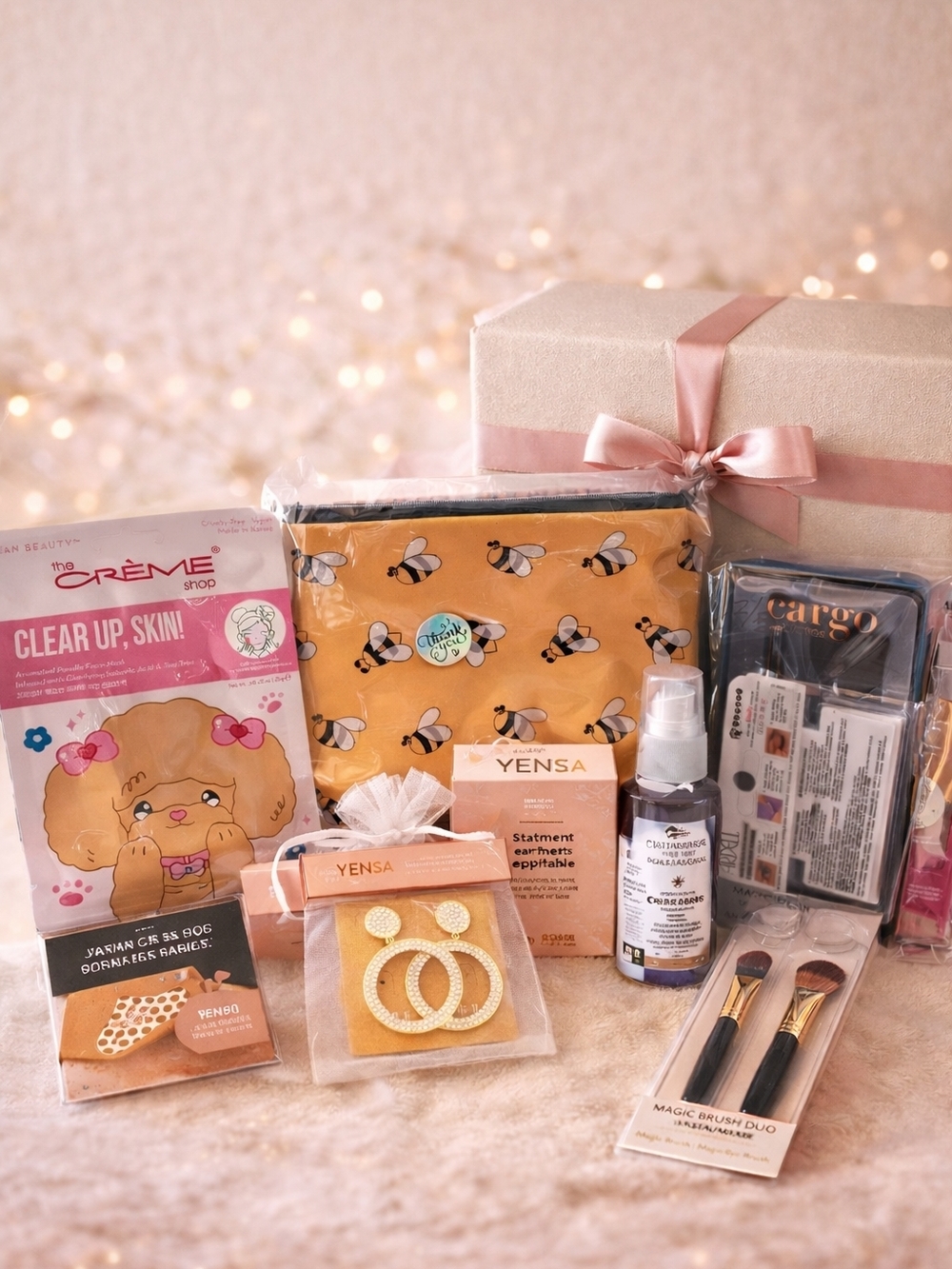 Self-Care Beauty Bundle w/ Makeup Bag, Skincare, Brushes & Accessories 💖
